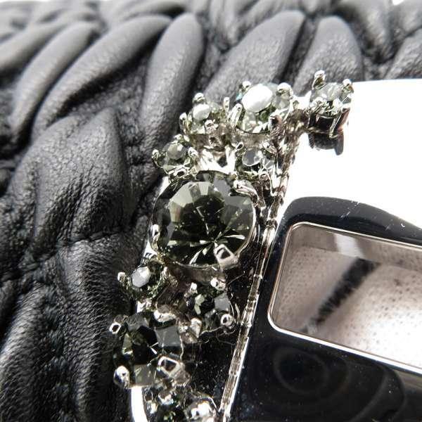 miu miu（ミュウミュウ） ショルダーバッグ ナッパ クリスタル
