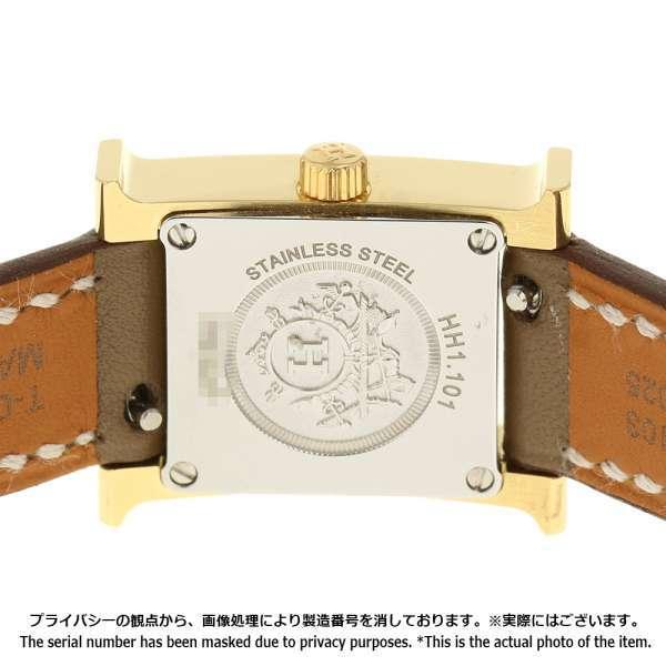 HERMES（エルメス） Hウォッチ ミニ ゴールド ヴォーエプソン Z刻印