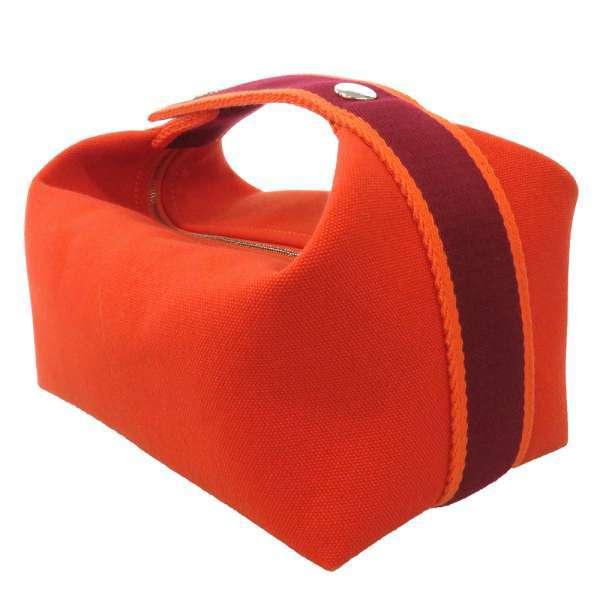 HERMES（エルメス） ポーチ ブリッド・ア・ブラックPM オレンジ  