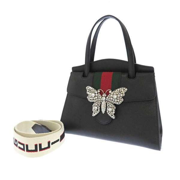 GUCCI（グッチ） ハンドバッグ トーテム バタフライ ビジュー 505342
