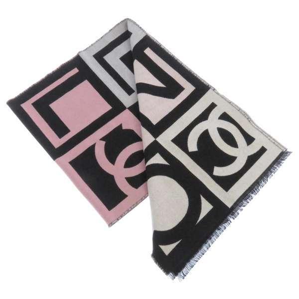 出張…様 極美品 CHANEL シャネル ココマーク マフラー シルク カシミヤ CHANEL（シャネル） マフラー ココマーク ロゴ ウール カシミヤ