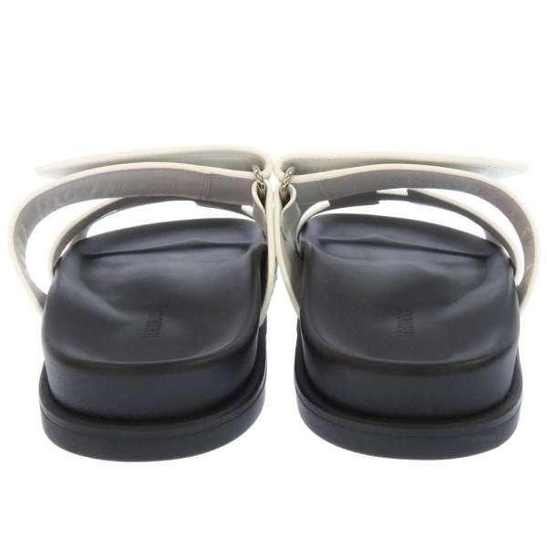 HERMES（エルメス） サンダル シプレ Chypre ホワイト/ブラック