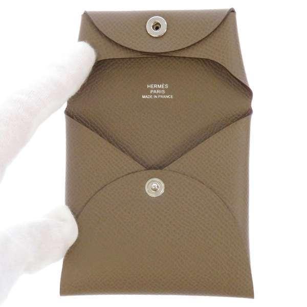 HERMES（エルメス） コインケース バスティア エトゥープ ヴォー