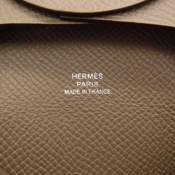 HERMES（エルメス） コインケース バスティア エトゥープ ヴォー