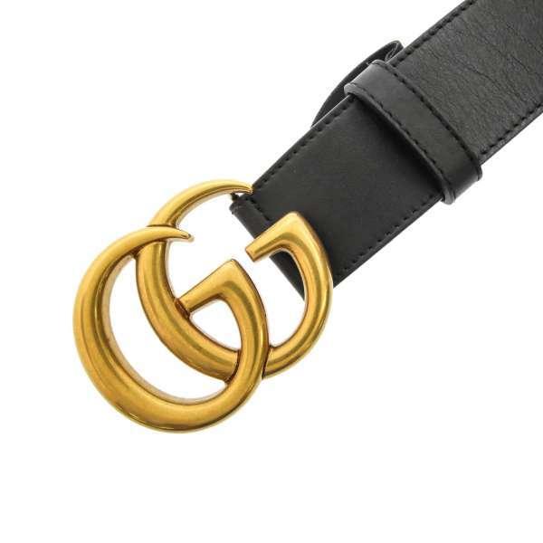 グッチ ベルト Gucci リ エディション ワイド レザー ベルト Ggマーモント レディースサイズ85 安心保証 Gallery Rare 通販 Yahoo ショッピング