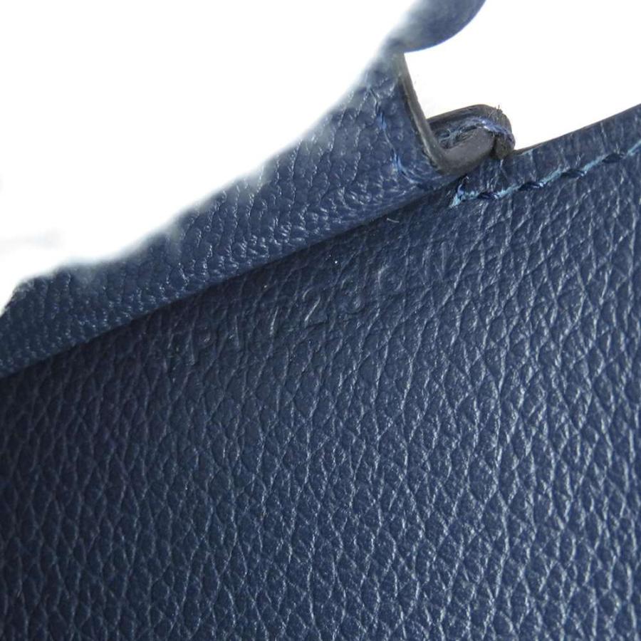 HERMES ネイビー 最終お値下げ　　14日迄の出品になります。 HERMES（エルメス） ハンドバッグ ニュー・ドラッグ ブルーニュイ
