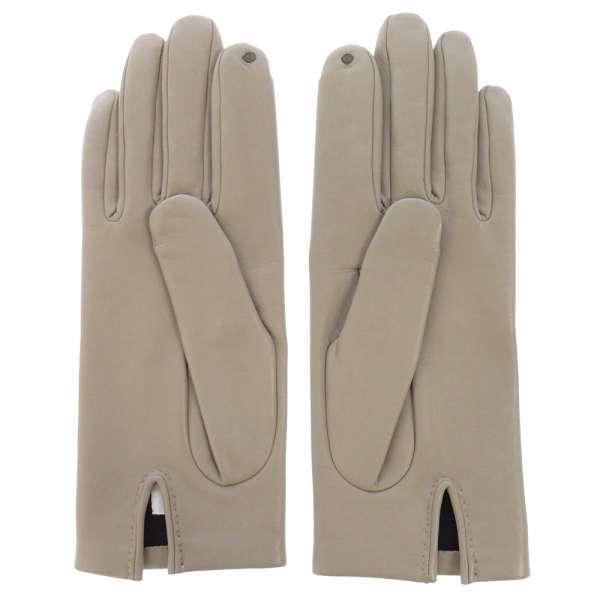 新しいコレクション エルメス グローブ グレー 手袋 レザーグローブ