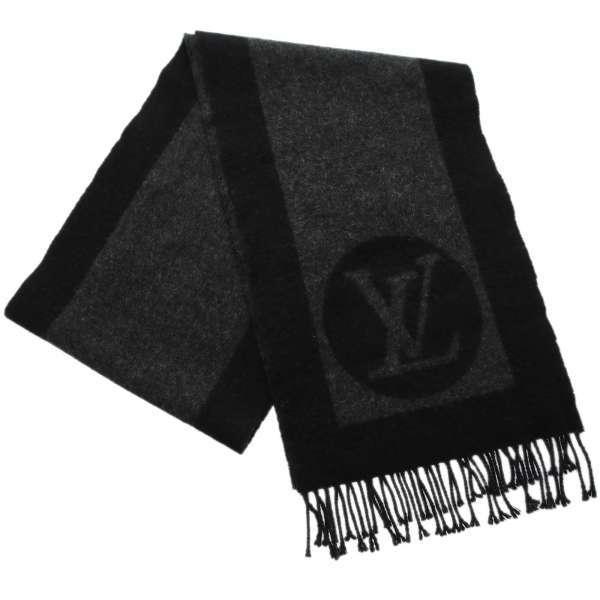 海外 安い ルイヴィトン マフラー エシャルプ カーディフ M704 Louis Vuitton ヴィトン メンズ Lvロゴ 黒 安心保証 正規品 日本製 Store Waxatlas Com