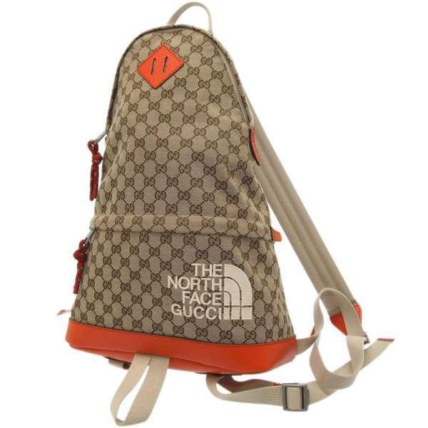 GUCCI（グッチ） バックパック GGキャンバス ノースフェイスコラボ