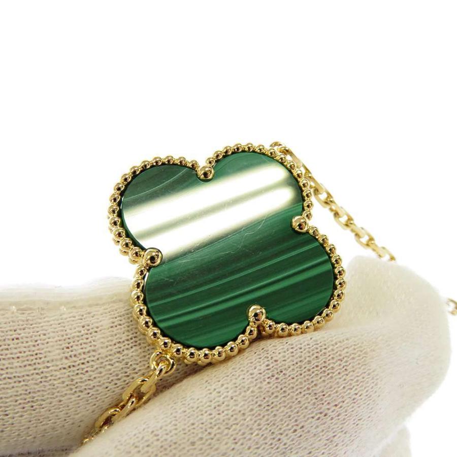 Van Cleefマジック アルハンブラ ネックレス、16モチーフ マラカイト