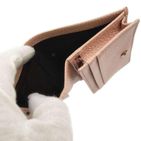 グッチ 財布 GGマーモント バタフライ 二つ折りコンパクトウォレット 