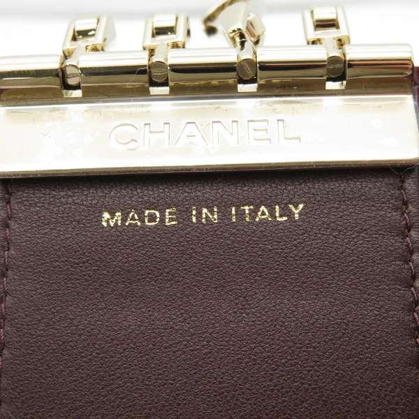 CHANEL（シャネル） 4連キーケース マトラッセ ココマーク ラムスキン