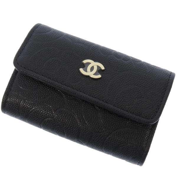 CHANEL（シャネル） 4連キーケース ココマーク カメリア キャビア