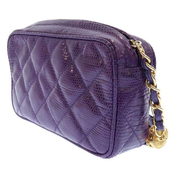 CHANEL（シャネル） ポーチ マトラッセ フリンジ リザード 小物入れ