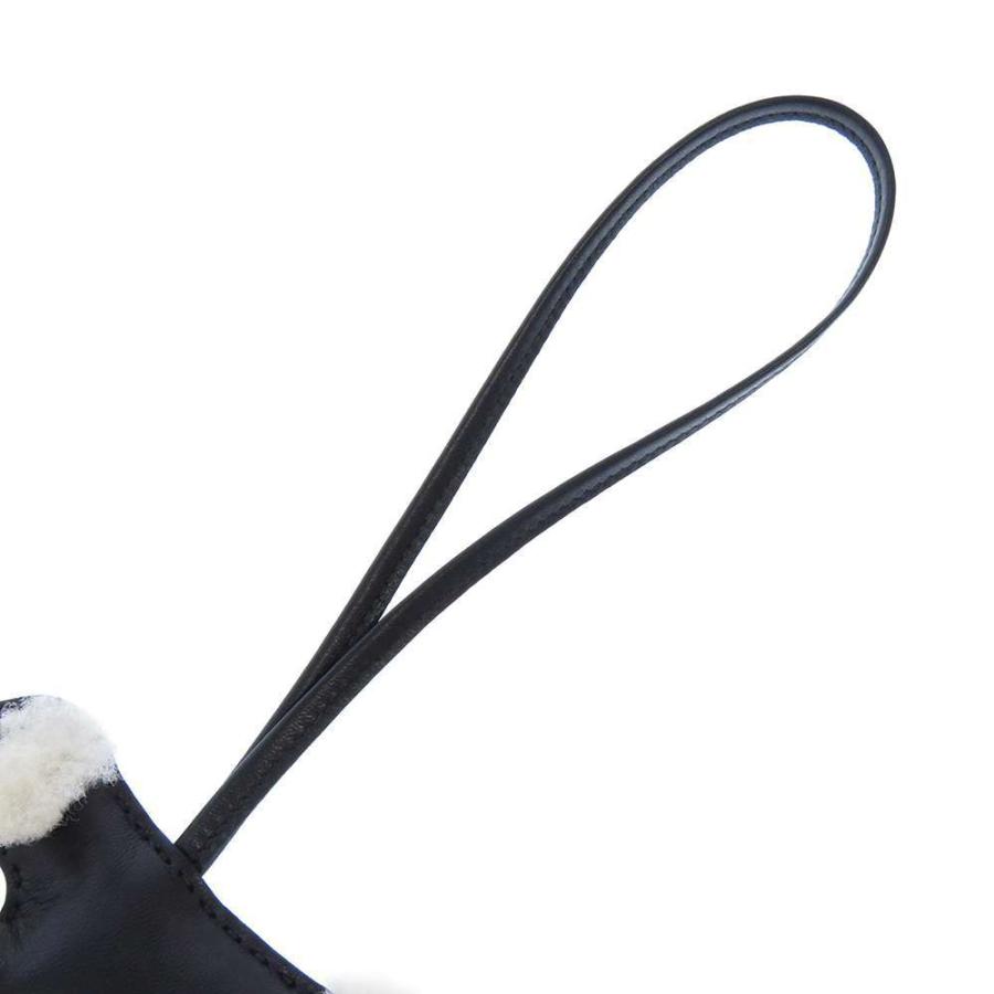 HERMES（エルメス） バッグチャーム バディ ブラック ラムスキン