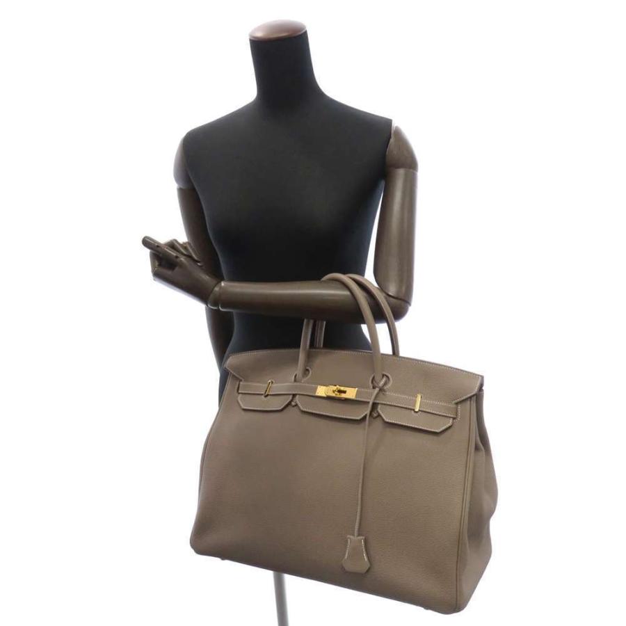 HERMES エルメス バーキン40 エトゥープ/ゴールド金具 トゴ D刻印 