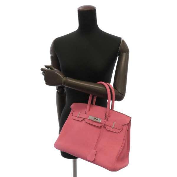 HERMES エルメス バーキン30 ローズリップスティック/シルバー金具 