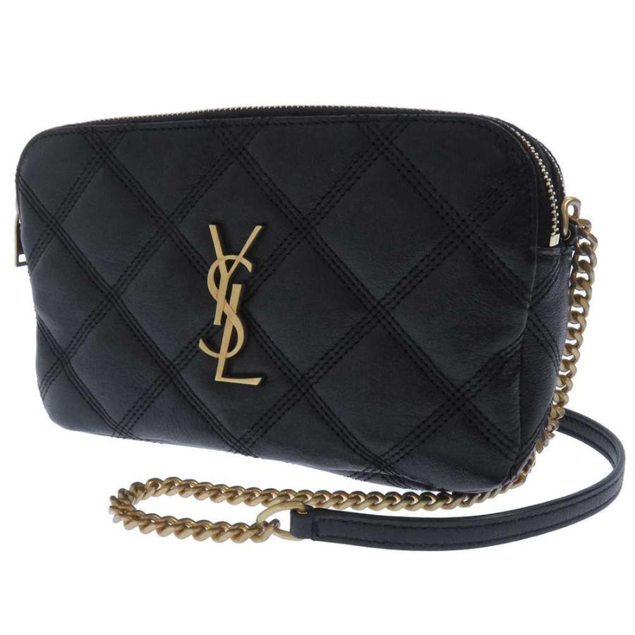 サンローランパリ チェーンショルダーバッグ ベッキー ダブルジップ  