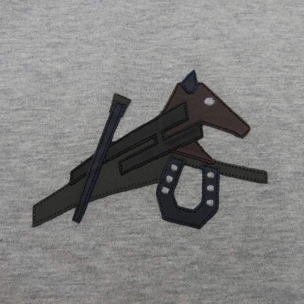HERMES（エルメス） Tシャツ ミニレザーパッチ パズル・エケストル