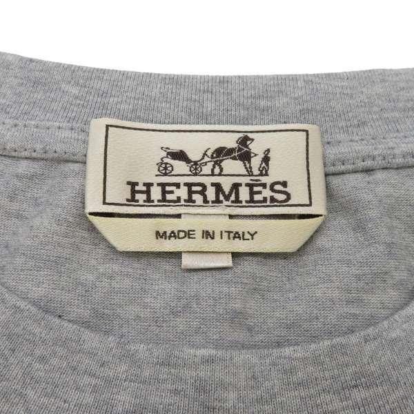 Tシャツ ミニレザーパッチ パズル・エケストル ラウンドネック メンズサイズM HERMES アパレル 【すべてのアクアリウムの種類】 半袖