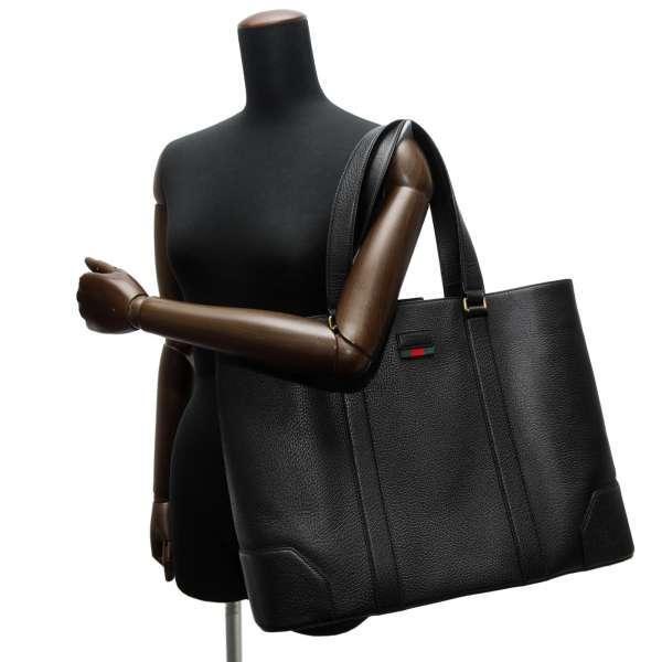 GUCCI（グッチ） トートバッグ ウェブ 495529 GUCCI バッグ 黒 安心