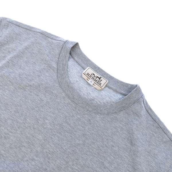 HERMES（エルメス） Tシャツ ミニレザーパッチ パズル・エケストル 