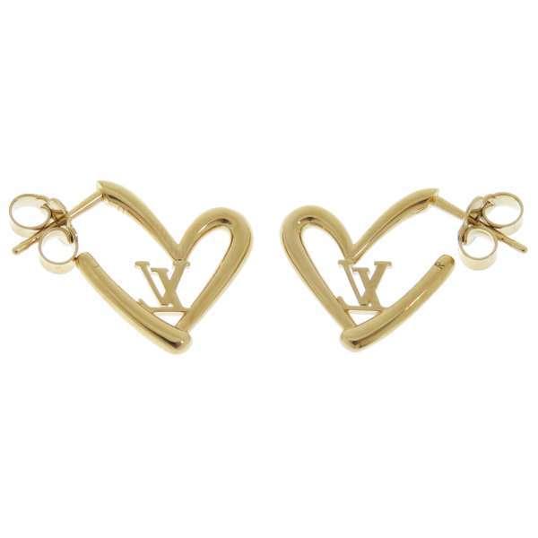 LOUIS VUITTON（ルイ・ヴィトン） ピアス ブックル ドレイユ ハート