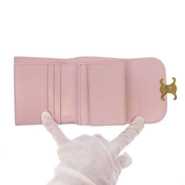 CELINE セリーヌ 三つ折り財布 スモール フラップウォレット CELINE セリーヌ 三つ折り財布 スモール フラップウォレット