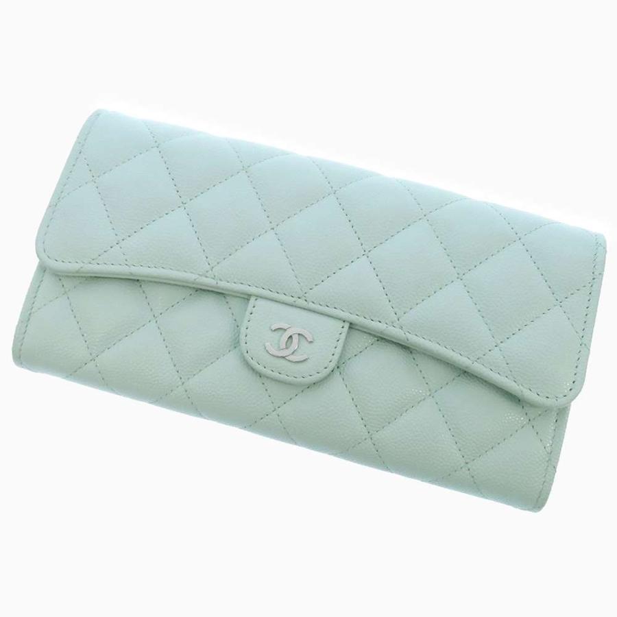 ☆☆CHANEL シャネル マトラッセ フラップ ウォレット AP0241 ホワイト キャビアスキン 長財布 ギャランティカード有 CHANEL - CHANEL シャネル マトラッセ フラップ ウォレット AP0241