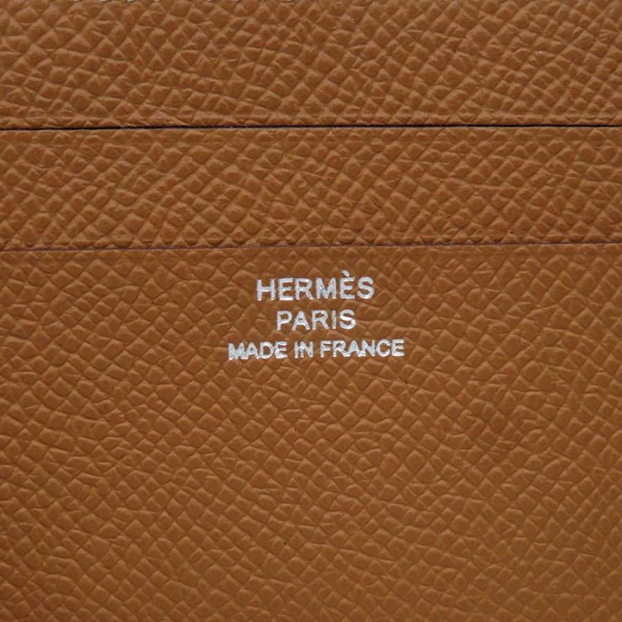 エルメス カードケース シチズンツイル シルクイン ゴールド ヴォー  