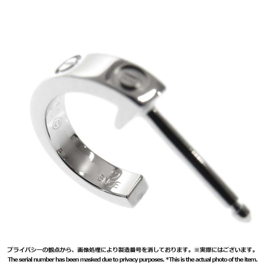 カルティエ ピアス ミニ ラブピアス K18WGホワイトゴールド Cartier