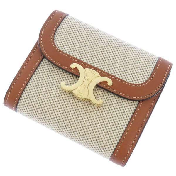 CELINE（セリーヌ） 三つ折り財布 スモール トリオンフ フラップ