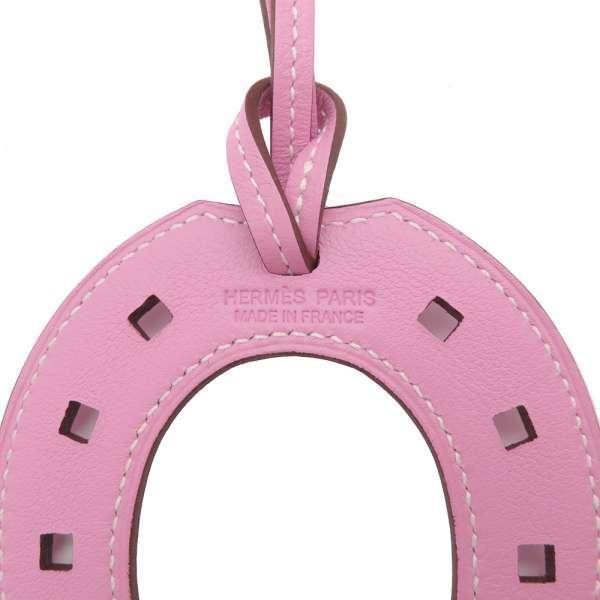 HERMES（エルメス） バッグチャーム パドックシュバル ピンク スイフト