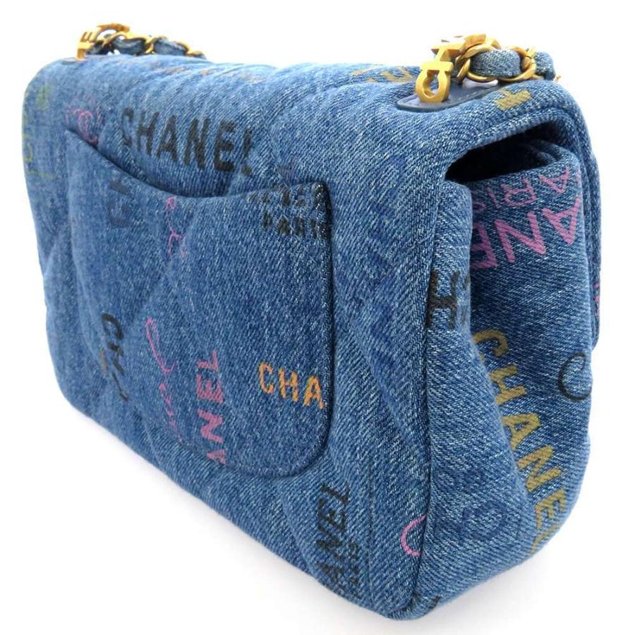 シャネル CHANEL デニムスモールフラップバッグ AS3134 ブラック/ゴールド金具 デニム レディース ショルダーバッグ シャネル チェーンショルダーバッグ スモール フラップ デニム AS3134