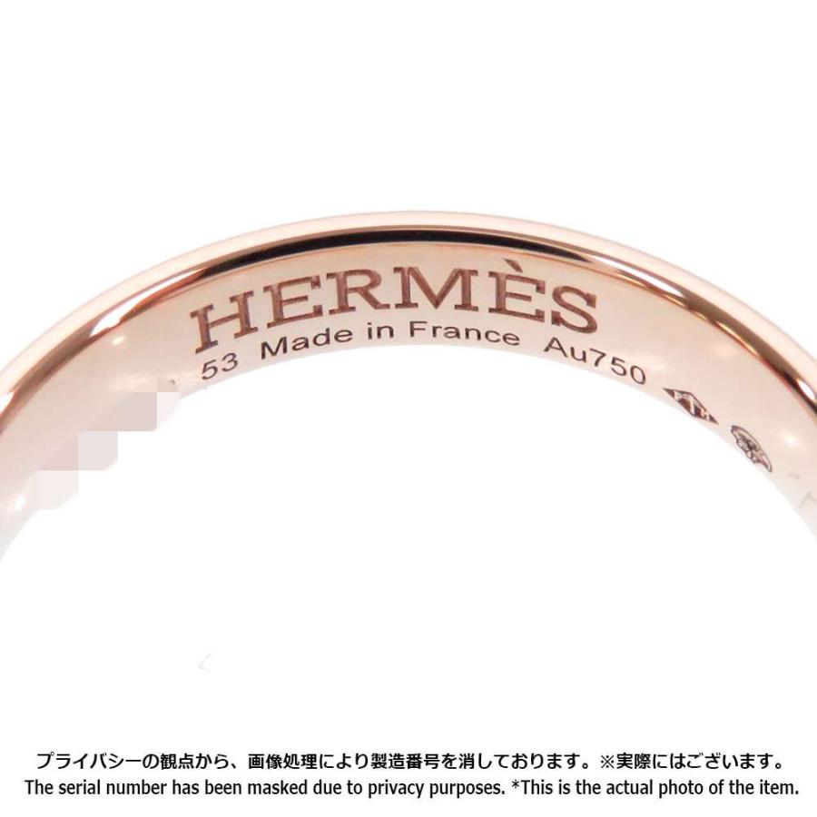 エルメス リング エヴァー・ヘラクレス ウェディングリング K18PGピンクゴールド リングサイズ53 HERMES ジュエリー 指輪