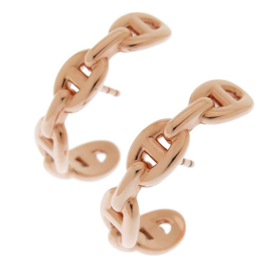 エルメス ピアス シェーヌダンクル アンシェネ K18PGピンクゴールド