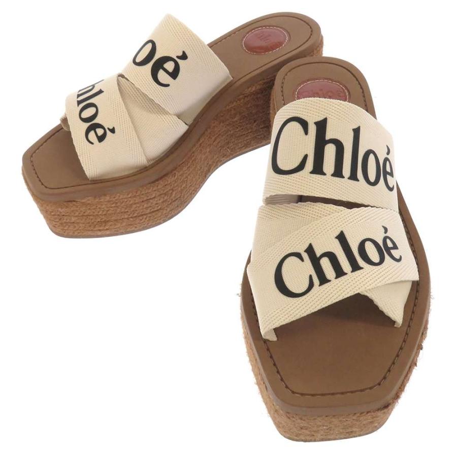 クロエ サンダル ウェッジソール WOODY レディースサイズ38 Chloe 靴