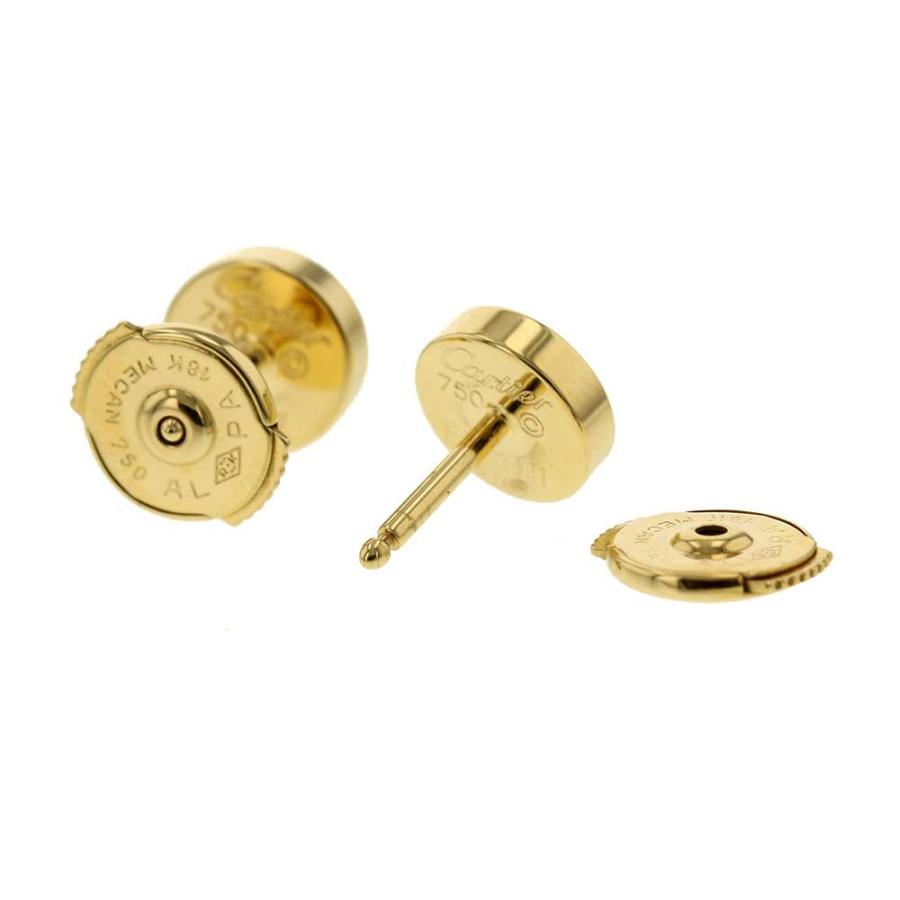 カルティエ ピアス ラブ スタッドピアス K18YGイエローゴールド  