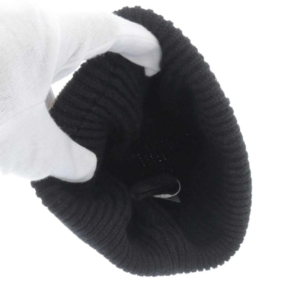 シャネル ニット帽 カシミヤ AA8313 CHANEL 帽子 黒 ブラック