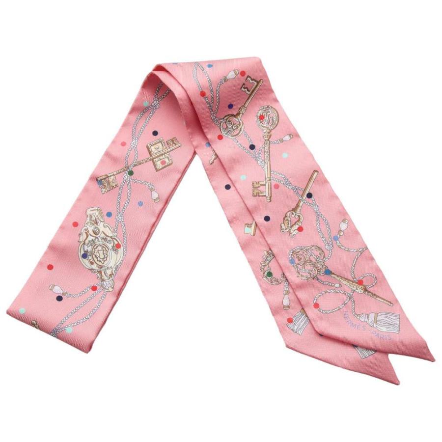 エルメス　ツイリー　レクレアポア　LES CLES A POIS 新品　箱付き エルメス スカーフ ツイリー レクレアポア Les Cles a Pois HERMES