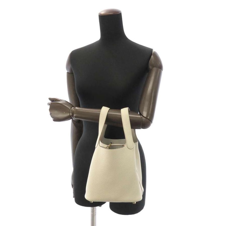 エルメス ハンドバッグ ピコタンロックPM ベトン/ゴールド金具