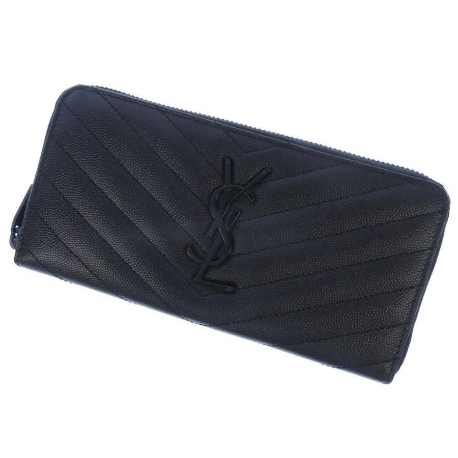 YSL ブラック 長財布 キルティング 極美品 YSL イブサンローラン ブラック キルティング 長財布 - メルカリ