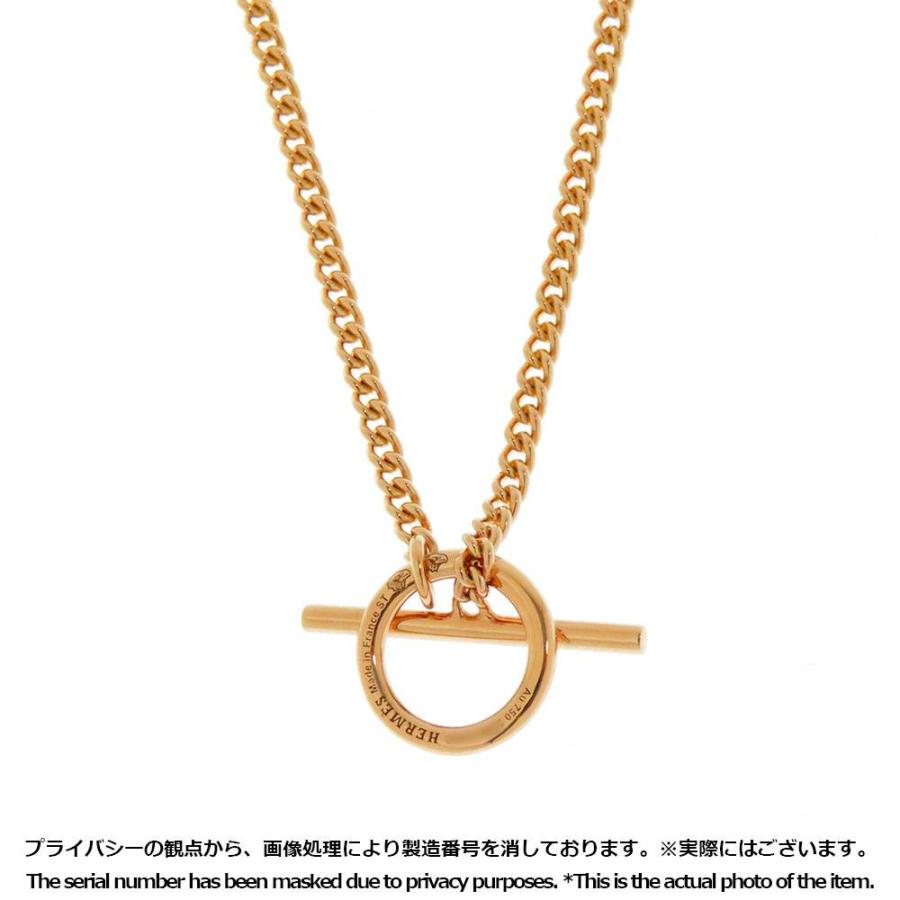 エルメス ネックレス エシャペ K18PG ピンクゴールド HERMES