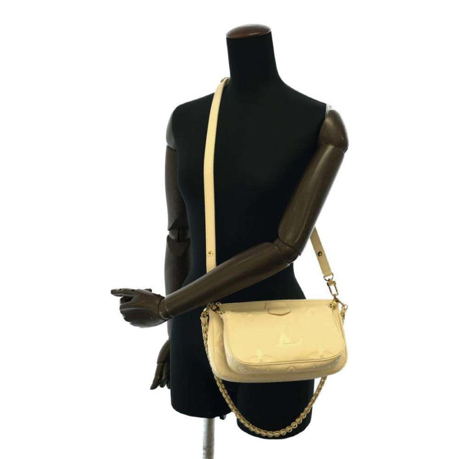 LOUIS VUITTON(ルイヴィトン) ショルダーバッグ モノグラム・アンプラント ミュルティポシェットアクセソワール M80447 クレーム レザー、牛革 LOUIS VUITTON - LOUIS VUITTON(ルイヴィトン) ショルダーバッグ