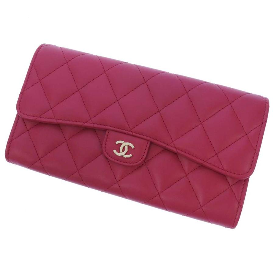 CHANEL シャネル 長財布 マトラッセ ココマーク ラージフラップウォレット