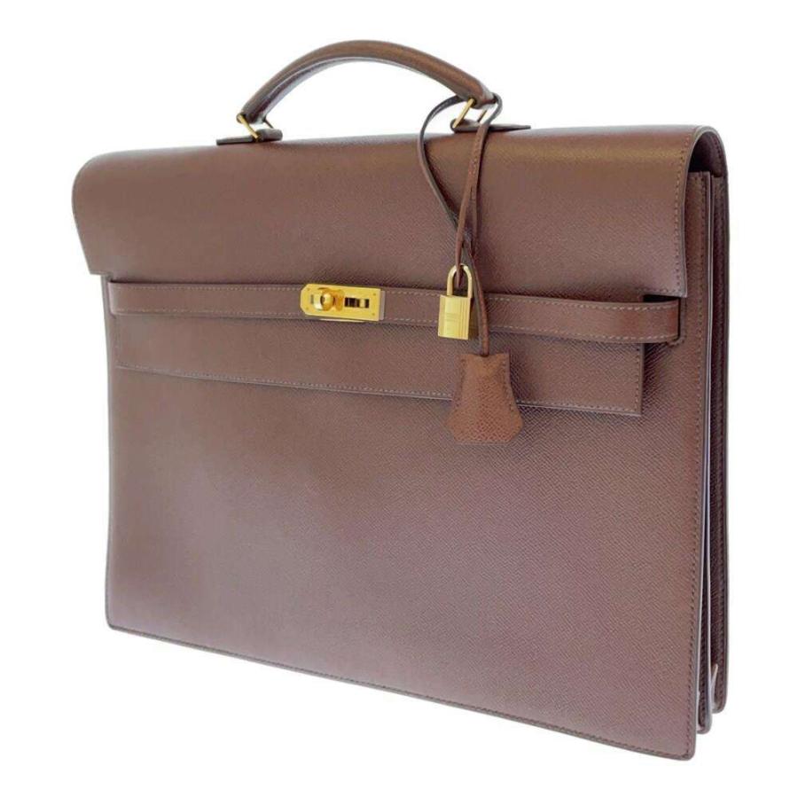 エルメス ケリーデペッシュ 38 外縫い ハバナ/ゴールド金具 クシュベル  