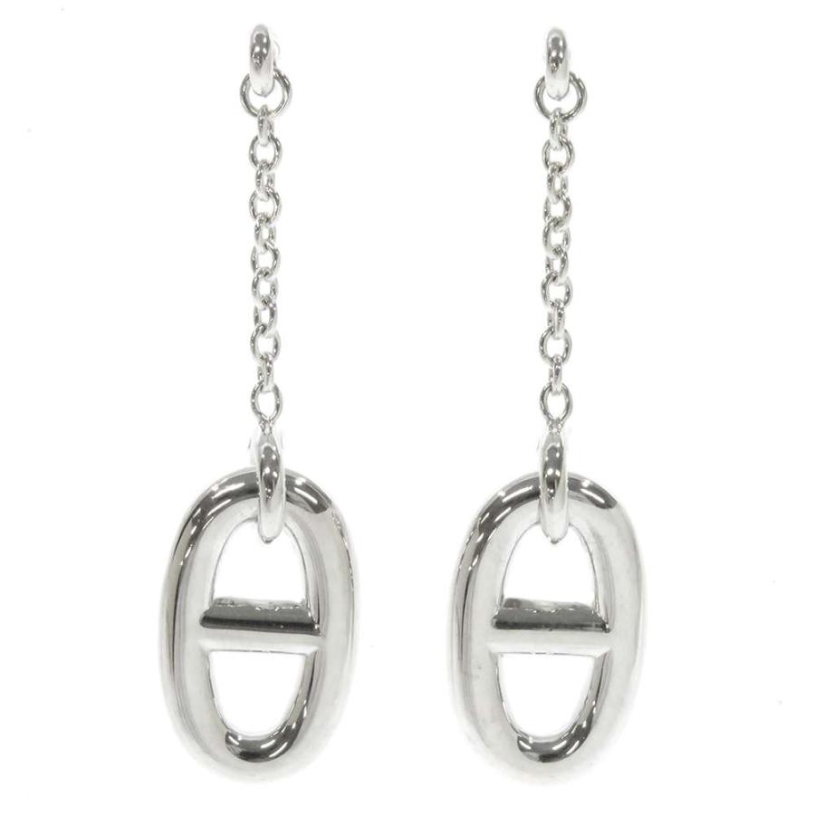 エルメス ピアス ファランドール シェーヌダンクルモチーフ シルバー  