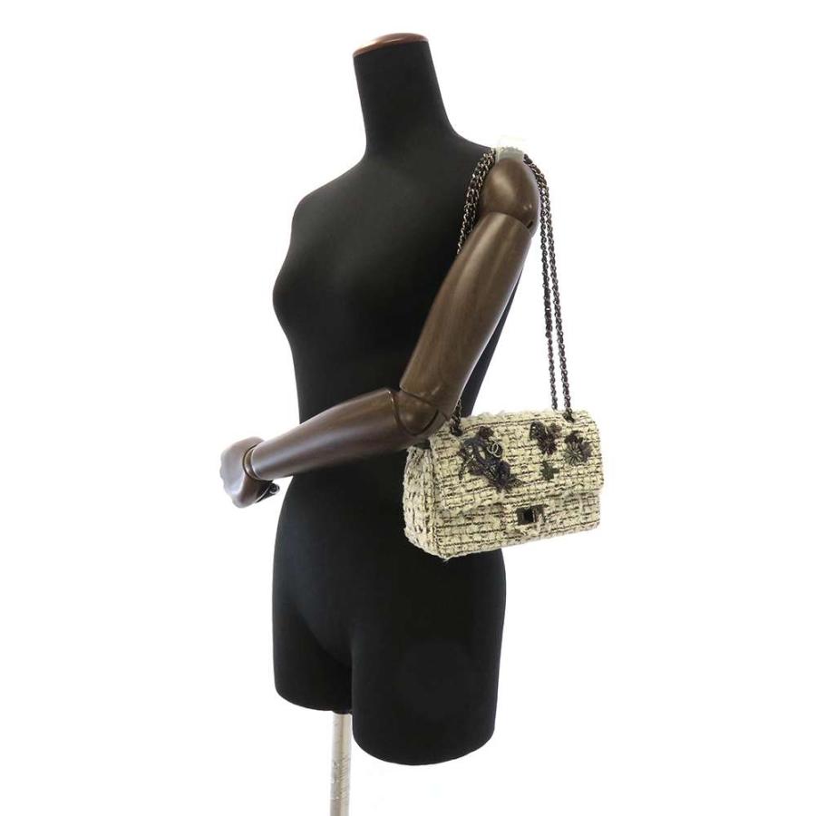 CHANEL シャネル 2.55 ツイード チェーンショルダーバッグ シャネル 2.55 チェーンショルダーバッグ ピンク GP金具 レディース