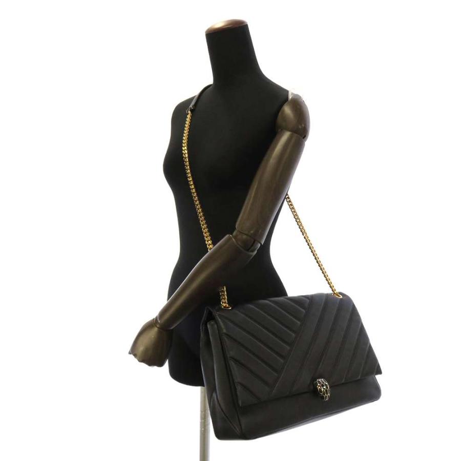 ブルガリ チェーンショルダーバッグ セルペンティ カボション カーフ  