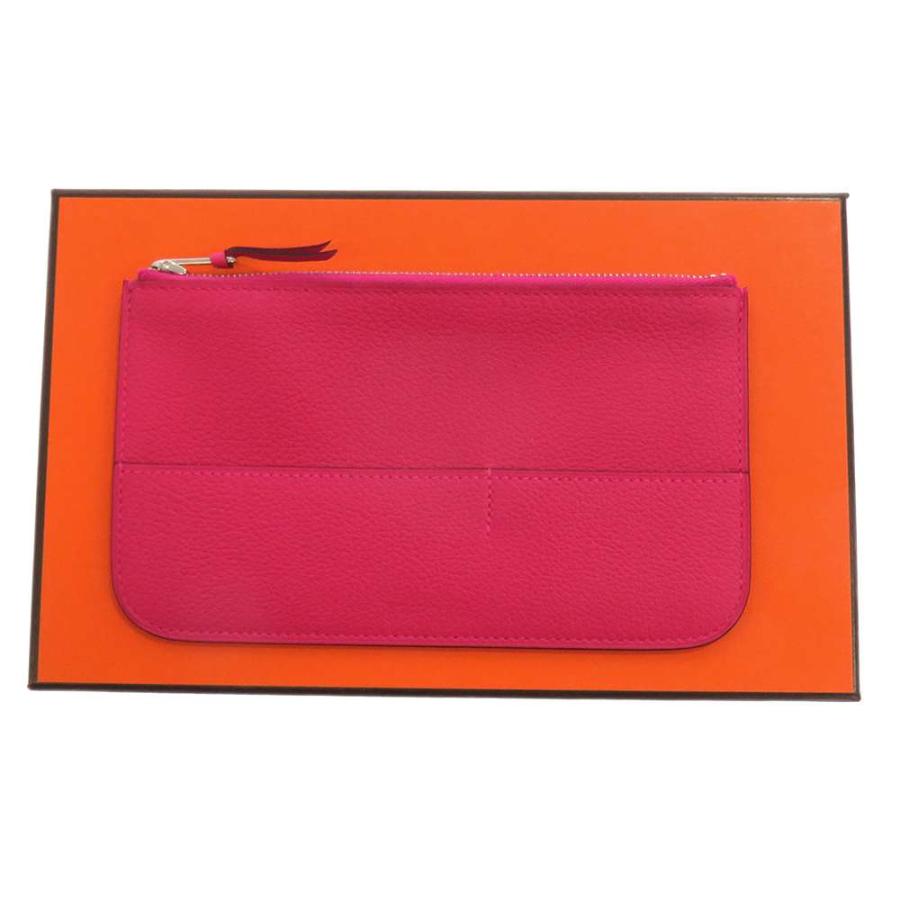 エルメス 長財布 ドゴンGM ローズメキシコ/シルバー金具 エバーカラー  